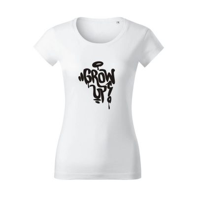biele dámske tričko GROW UP